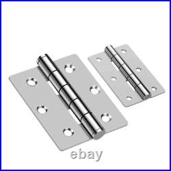 Door Hinges Stainless Steel Folding Butt Hinges Noise-Free for Furniture
