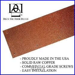 Door Kick Plate Hammered Embossed All Sizes Copper, Brass, & Stainless