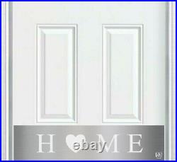 Door Kick Plate Home Heart All Sizes, 4 Finishes, & Mount Options