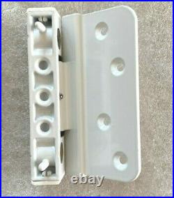 ERA Challenger Composite Door Hinge x24, 2D adjustment White powder, Aluminium