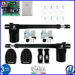 Electric Swing Gate Opener Operator Double Arms Remote Control Door Gate Kit