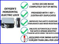 Electric Swing Gate Opener Operator Double Arms Remote Control Door Gate Kit UK