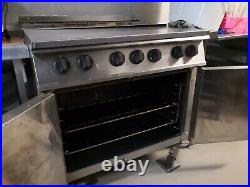 Falcon Gas 6 Burner Commercial Cooker Oven Range used