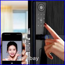 Fingerprint door lock smart keyless padlock with camera