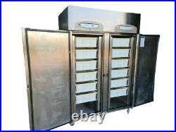 Foster Commercial Fish/Meat Fridge, Static Cooled Double Door Stainless Upright