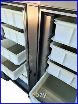 Foster Commercial Fish/Meat Fridge, Static Cooled Double Door Stainless Upright
