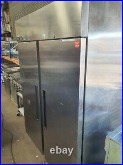 Foster Commercial Stainless Steel Upright Large Double Door Freezer