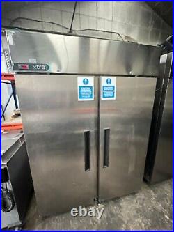 Foster Xtra Commercial Stainless Steel Upright Heavy Duty Double Door Fridge-VGC