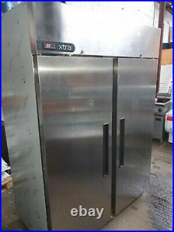 Foster Xtra Commercial Stainless Steel Upright Large Double Door Freezer VGC