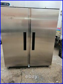 Fridge upright double door chiller stainless steal commercial Foster