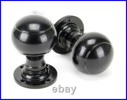 From The Anvil Black Mortice/Rim Centre Door Knobs