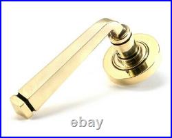 From The Anvil Door Lock Lever Handles Latch Set Aged Brass