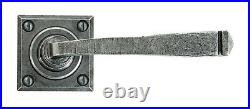 From The Anvil Door Lock Lever Handles Latch Set Pewter