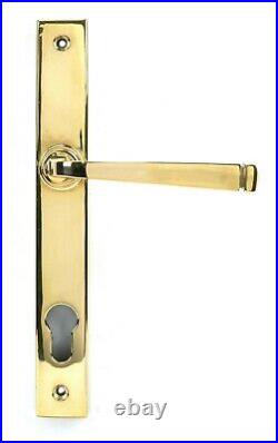 From The Anvil Door Lock Lever Handles Latch Set Polished Brass
