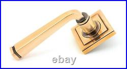 From The Anvil Door Lock Lever Handles Latch Set Polished Bronze Unsprung