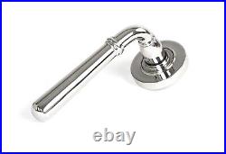 From The Anvil Door Lock Lever Handles Latch Set Polished Steel Unsprung