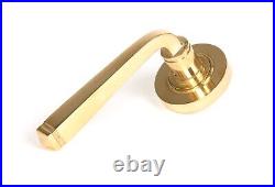 From The Anvil Door Lock Lever Handles Polished Brass Unsprung