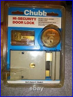 Front Door Chubb 4L69 Hi Security Door Lock Cylinder Drawback Lock Unused