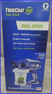 Graco 26D281 TrueCoat 360 Dual Speed Electric Handheld Airless Paint Sprayer NEW