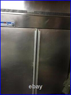 Grey Commercial GRAM Double Door Fridge With Trays and Space