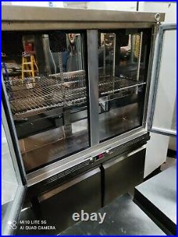 IMC under counter commercial double door glass fridge bottle cooler