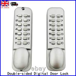 Keyless Double Sided Code Lock Waterproof Password Mechanical Door Security UK