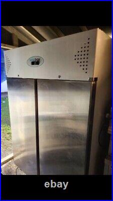 Koldbox Commercial Double Doors Catering Freezer Stainless Steel Fully Working