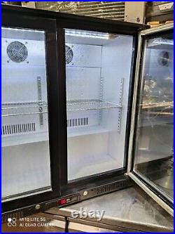 Kool under counter commercial double door glass fridge bottle cooler