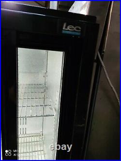 Lec Under counter commercial double sliding door glass fridge bottle cooler