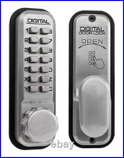 Lockey 2430 SC finish-Push Button Mechanical Digital Combination Code Door Lock