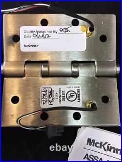 MCKINNEY USA COMMERCIAL HINGE TA2714 CONCEALED CIRCUIT QUICK CONNECT 4.5 x 4.5