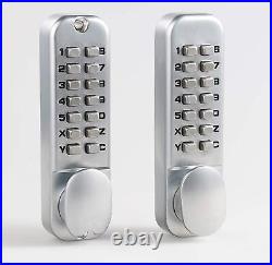 Mechanical Combination Push Button Door Lock Double-Sided Keyless Gate Keypad UK
