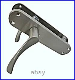 Modern Latch Interior Door Handle Satin Finish Arched Handles 1-15 Pairs (d1)