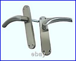 Modern Latch Interior Door Handle Satin Finish Arched Handles 1-15 Pairs (d3)