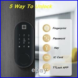 NEW Fingerprint Lock Smart Door Lock with Password IC Card APP WiFi Control Key