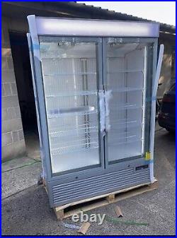 New ATOM Commercial Double Door Display Freezer Size 136c Width For Shops