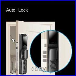 New Smart Door Lock With Camera Fingerprint Password Key IC Card Electronic Lock