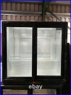 POLAR Under counter FRIDGE G003 DOUBLE DOOR WITH SHELFS COMMERCIAL WORKING USED