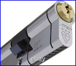Pair Avocet ABS ATK+ Attack Series Keyed Alike 50mm/50mm Door Lock TS007