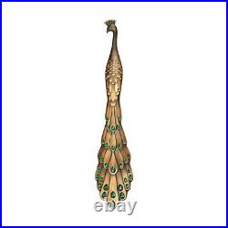 Peacock Diamond Main Door (15 inches, Pack of 1, Antique Finish) (Left Side)