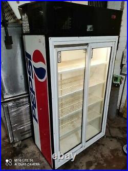 Pepsi Commercial double door display fridge drinks bottle cooler