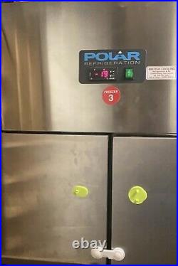 Polar Commercial Upright Double Door Freezer