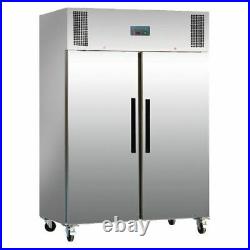 Polar Double Door Freezer Stainless Steel 1200L Restaurant Commercial Catering