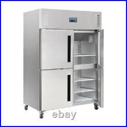 Polar Upright Double Stable Door Gastro Freezer 1200Ltr CW196 Catering