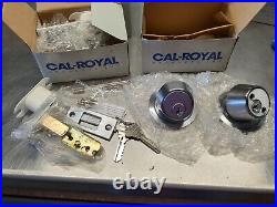 Qty4 CAL-ROYAL CB162 US26D Double Cylinder Deadbolt GRADE 2 HEAVY DUTY SC1 KD