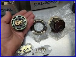 Qty4 CAL-ROYAL CB162 US5 Double Cylinder Deadbolt GRADE 2 HEAVY DUTY SC1 KD
