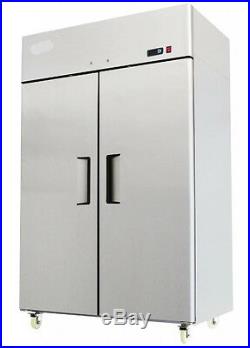 Refrigerator Double Door Upright Gastronorm Commercial Catering Fridge