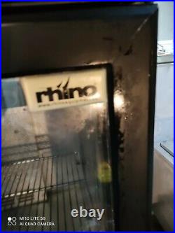 Rhino under counter commercial double door glass fridge bottle cooler