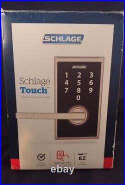 Schlage FE695 CEN 619 LAT Touch Century Lock with Latitude Lever, Satin Nickel