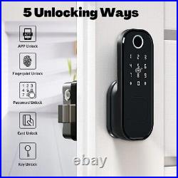 Smart Door Lock Fingerprint Password Waterproof Outdoor Gate Hotel Security Lock